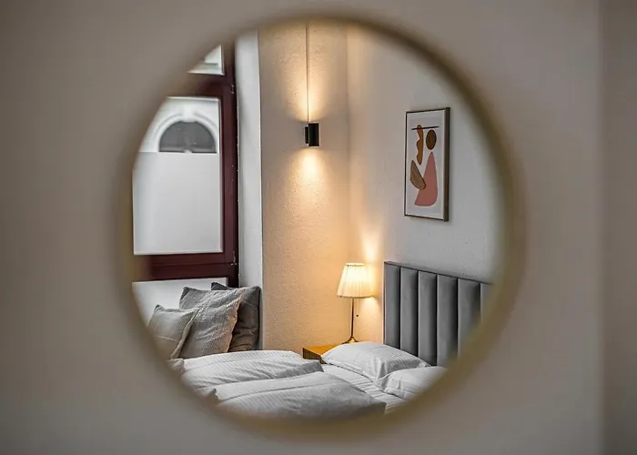 Design Zentral Kueche Parknah Apartman Lipcse